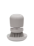 Brabantia soap dispensing dish brush in mid grey - British product