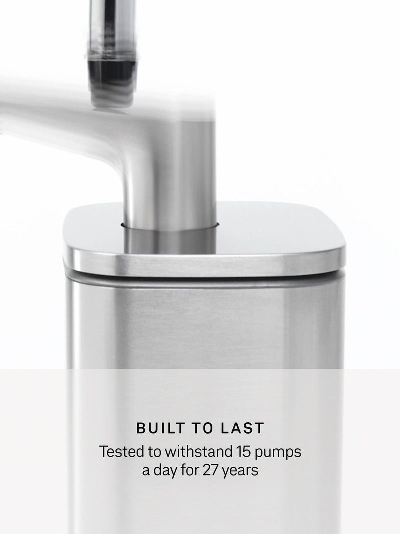 Simplehuman Pulse Pump Soap Dispenser Brushed Steel 473ml, imported from the UK