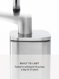 Simplehuman Pulse Pump Soap Dispenser Brushed Steel 473ml, imported from the UK