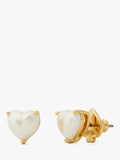 Kate Spade New York heart stud earrings gold white, UK version