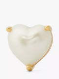 Kate Spade New York heart stud earrings gold white, UK version