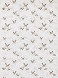 Laura Ashley embroidered furnishing fabric Animalia (British brand)