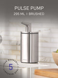 Simplehuman pulse pump soap dispenser brushed steel 295ml, imported from the UK