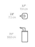 Simplehuman pulse pump soap dispenser brushed steel 295ml, imported from the UK