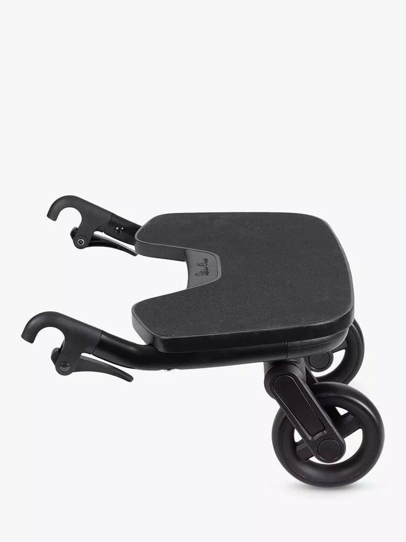 Silver Cross ride-on board for pushchairs with matte black design (British brand)