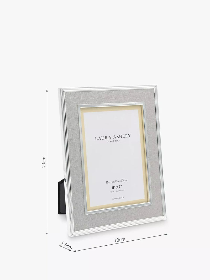 Laura Ashley Harrison Linen photo frame 5 x 7 inch (13 x 18 cm), UK version