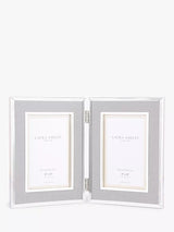 John Lewis Laura Ashley Harrison Linen Double Photo Frame 4 x 6 Inch (10 x 15cm)- Buy online at McGrocer