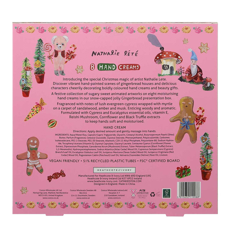 Nathalie Lete Hand Cream 8 x 30ml, imported from the UK
