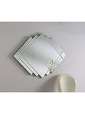 Yearn bevelled glass wall mirror black 86x119cm - British product