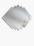 Yearn bevelled glass wall mirror black 86x119cm - British product