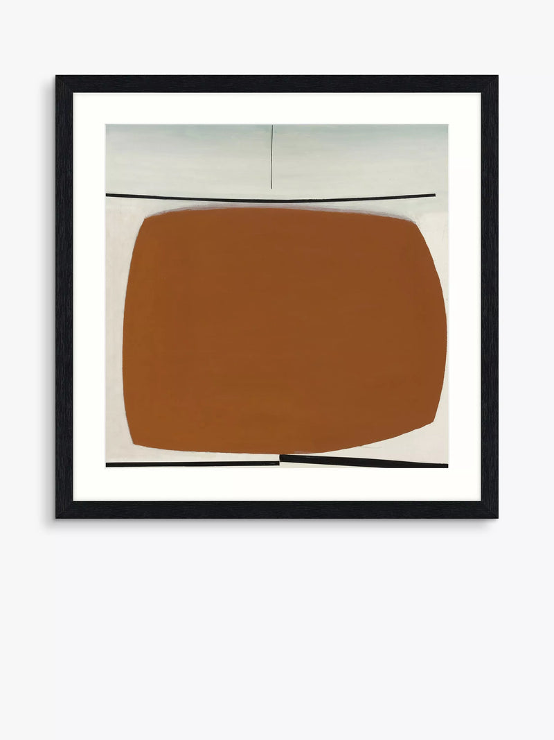 Tate Yellow Abstract framed print by Victor Pasmore 62x62cm (British brand)