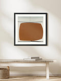 Tate Yellow Abstract framed print by Victor Pasmore 62x62cm (British brand)
