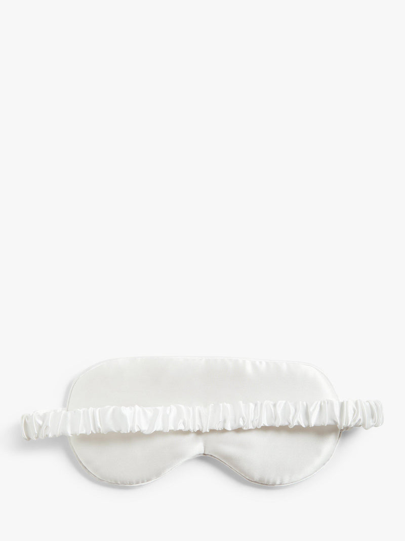 John Lewis silk eye mask white, UK version