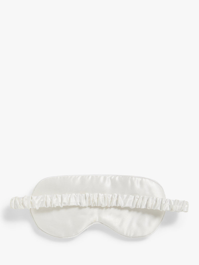 John Lewis silk eye mask white, UK version