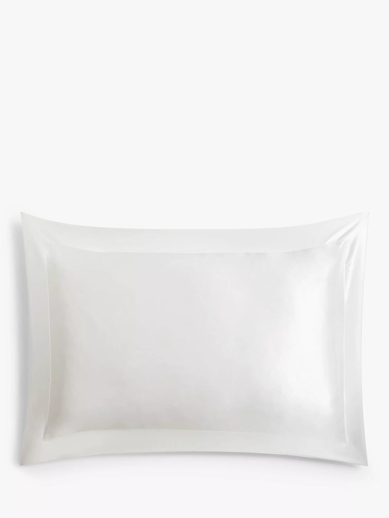 John Lewis Organic Mulberry Silk Oxford Pillowcase Standard, UK version