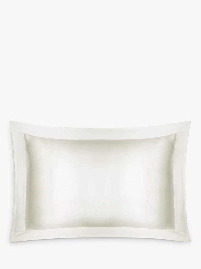 John Lewis Organic Mulberry Silk Oxford Pillowcase - White