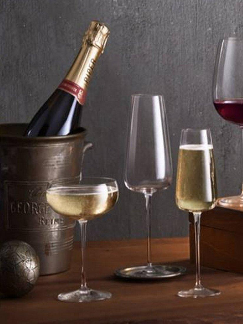 Luigi Bormioli Talismano champagne flute set of 4 210ml (British brand)