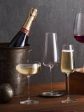 Luigi Bormioli Talismano champagne flute set of 4 210ml (British brand)