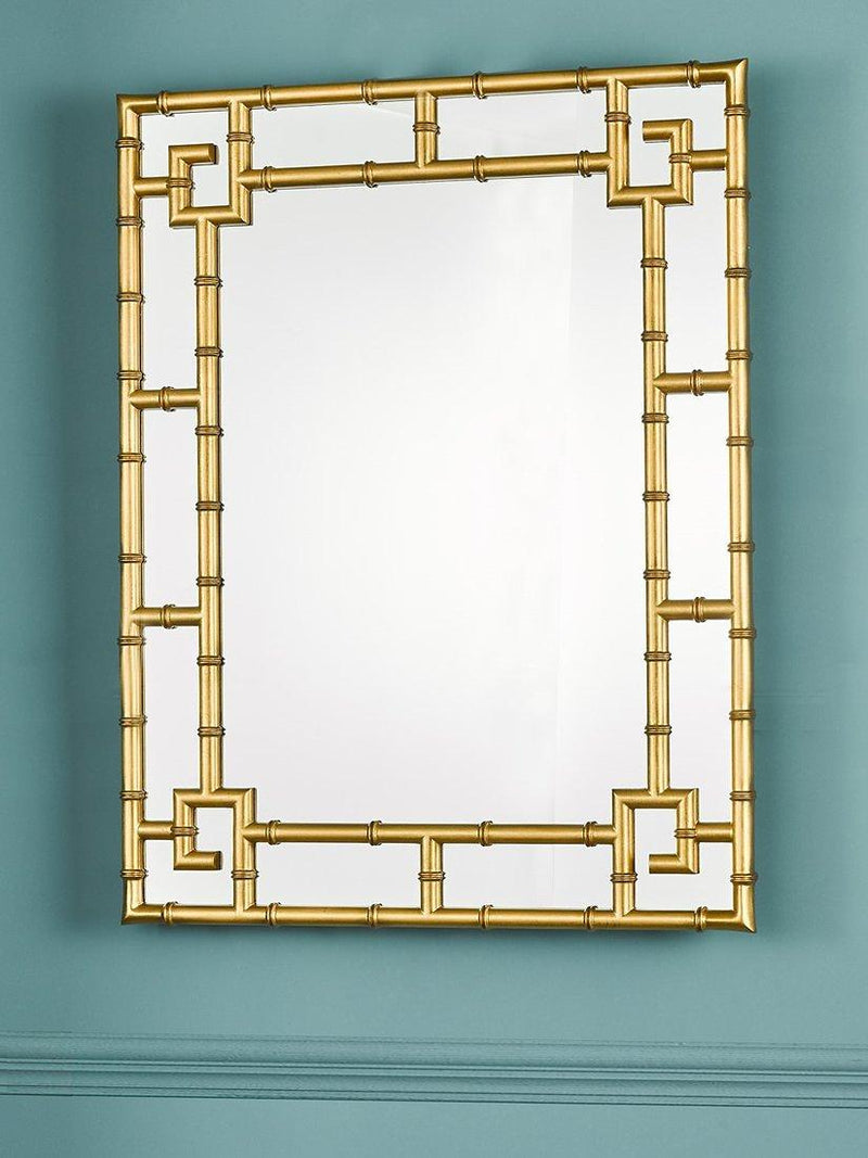 Laura Ashley gold mock bamboo wall mirror 107x81cm (British brand)
