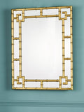 Laura Ashley gold mock bamboo wall mirror 107x81cm (British brand)