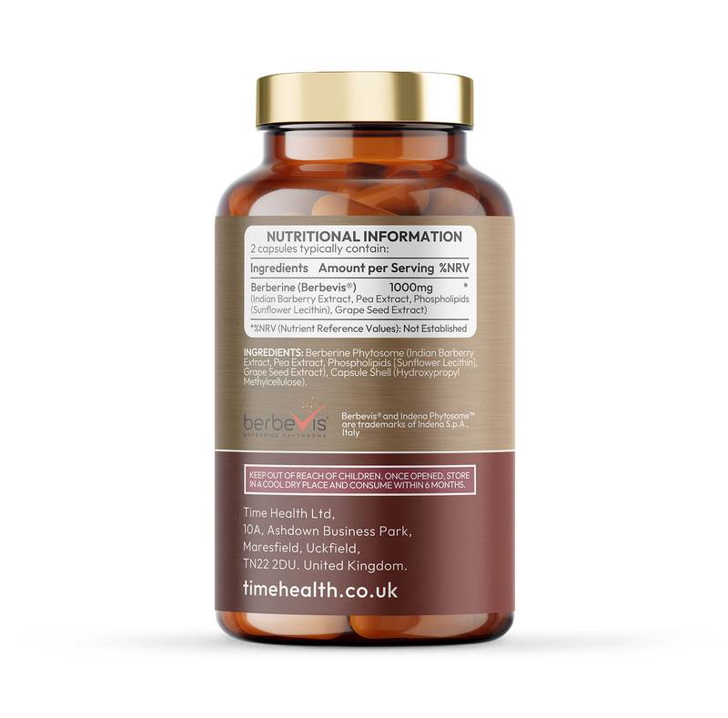 Time Health Berbevis Berberine Phytosome supplement - British product