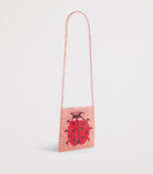 Konges Sløjd beaded ladybug shoulder bag, imported from the UK
