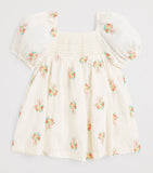 Gingersnaps cotton embroidered floral dress for infants 3-36 months, UK version