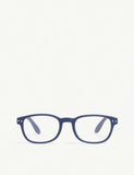 Izipizi rectangle-frame reading glasses +1.5 with clear lenses (British brand)