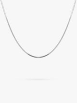 John Lewis LARNAUTI Herringbone Chain Necklace 41-46cm- Buy online at McGrocer