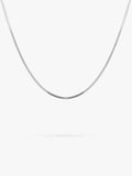 Larnauti herringbone chain necklace sterling silver adjustable - British product