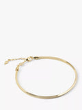 LARNAUTI Sterling Silver Box Chain Bracelet 18-20cm