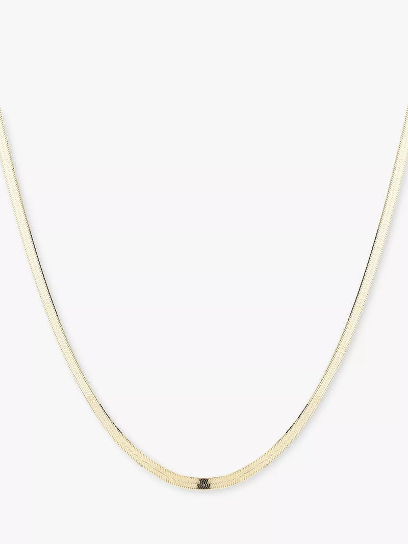 Larnauti double herringbone chain necklace (British brand)