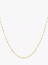 John Lewis LARNAUTI Classic Beaded Chain Necklace Gold- Buy online at McGrocer