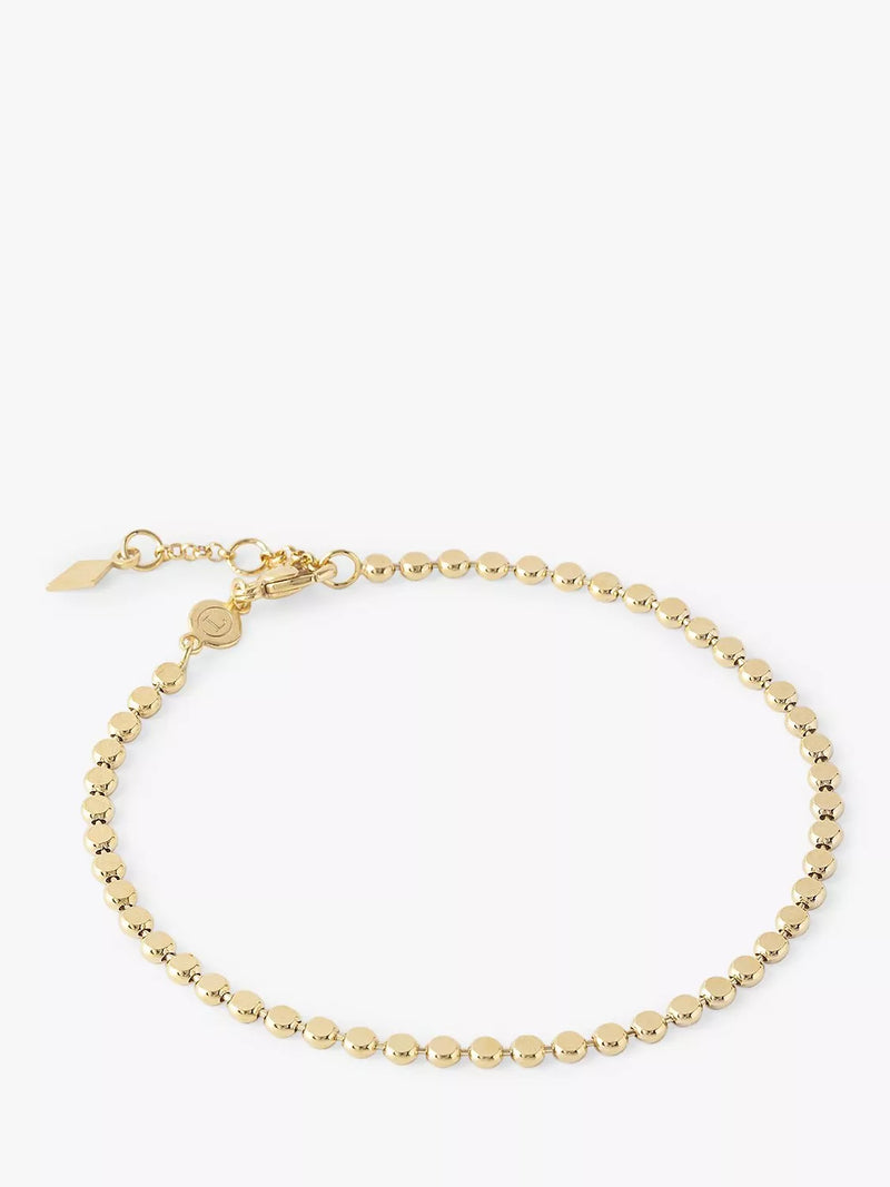 Larnauti gold beaded chain bracelet, UK version