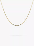 LARNAUTI Herringbone Chain Necklace 41-46cm