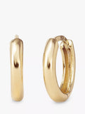 LARNAUTI gold huggie hoop earrings sterling silver (British brand)