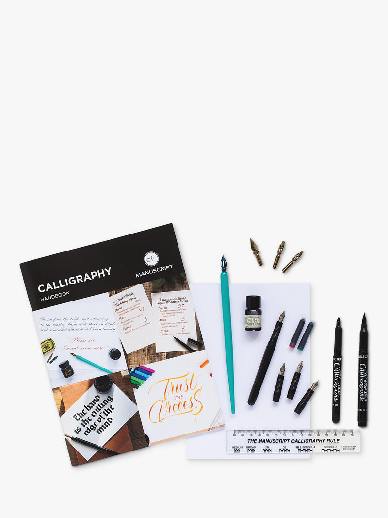Manuscript hanging box calligraphy set with handbook and tools, imported from the UK