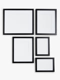 John Lewis multi-aperture wood photo frame set black 5 photo, UK version