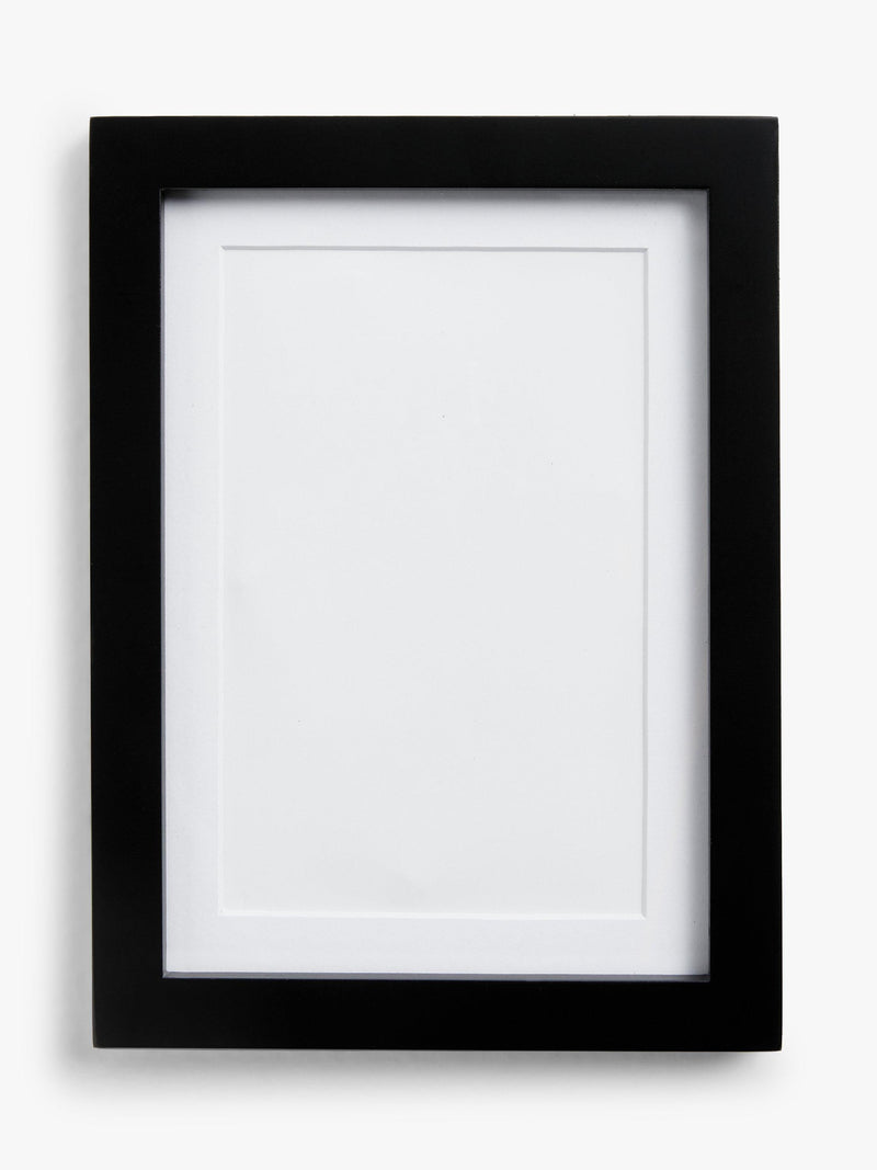 John Lewis multi-aperture wood photo frame set black 5 photo, UK version