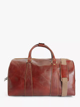 John Lewis Large Leather Holdall in Brown for Weekend Travel- Buy online at McGrocer