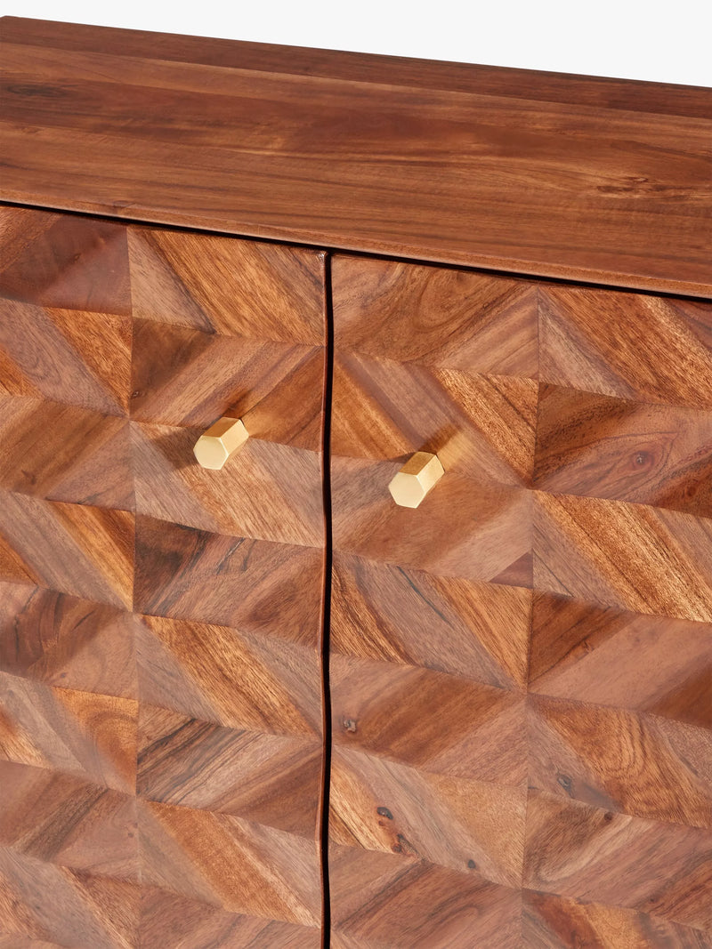 Swoon Franklin acacia wood storage cabinet natural, UK version