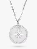 Dower & Hall sterling silver compass necklace diamond (British brand)