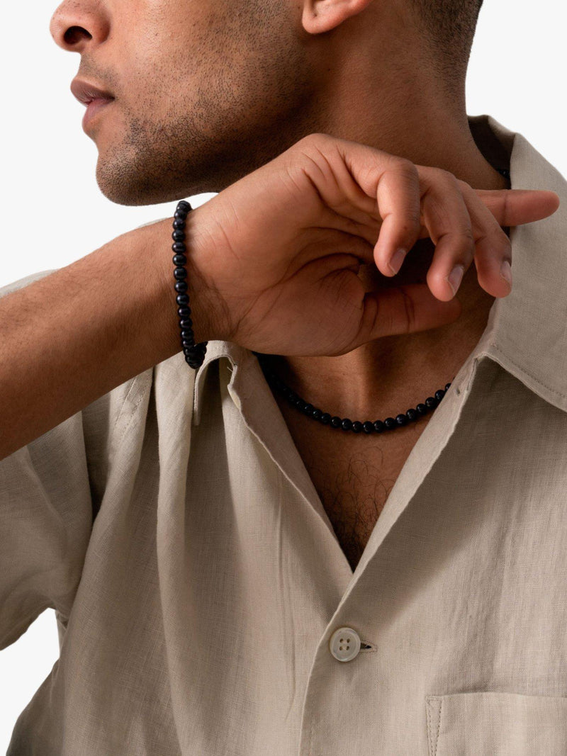 Dower & Hall men's freshwater pearl collar necklace, UK version