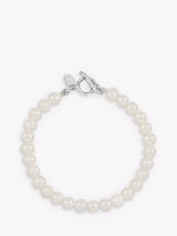 John Lewis Dower & Hall Freshwater Pearl Bracelet White Silver- Buy online at McGrocer