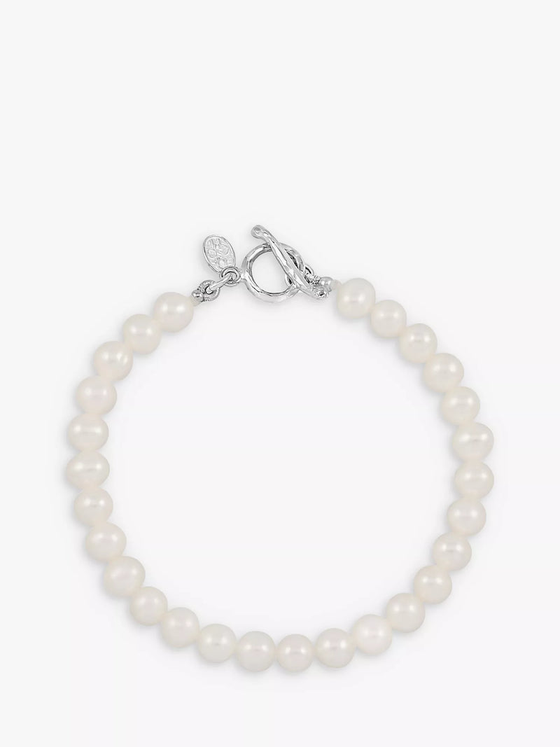 Dower & Hall freshwater pearl bracelet sterling silver (British brand)