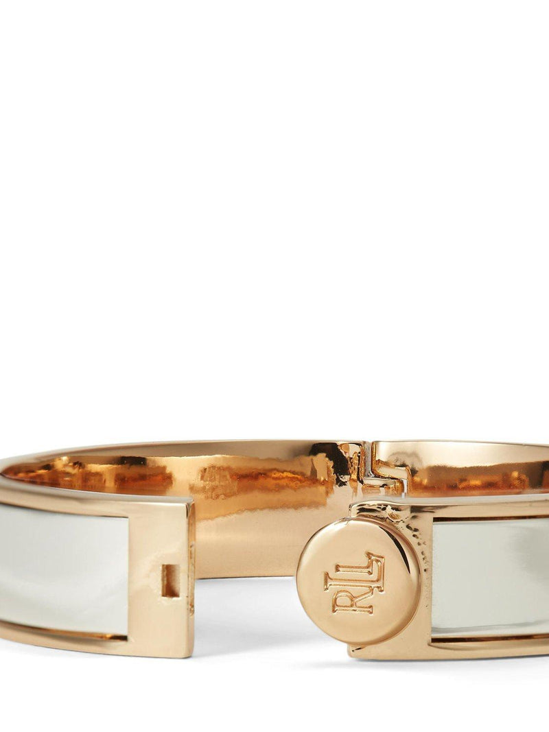 Lauren Ralph Lauren two-tone crest bangle bracelet 19cm, UK version