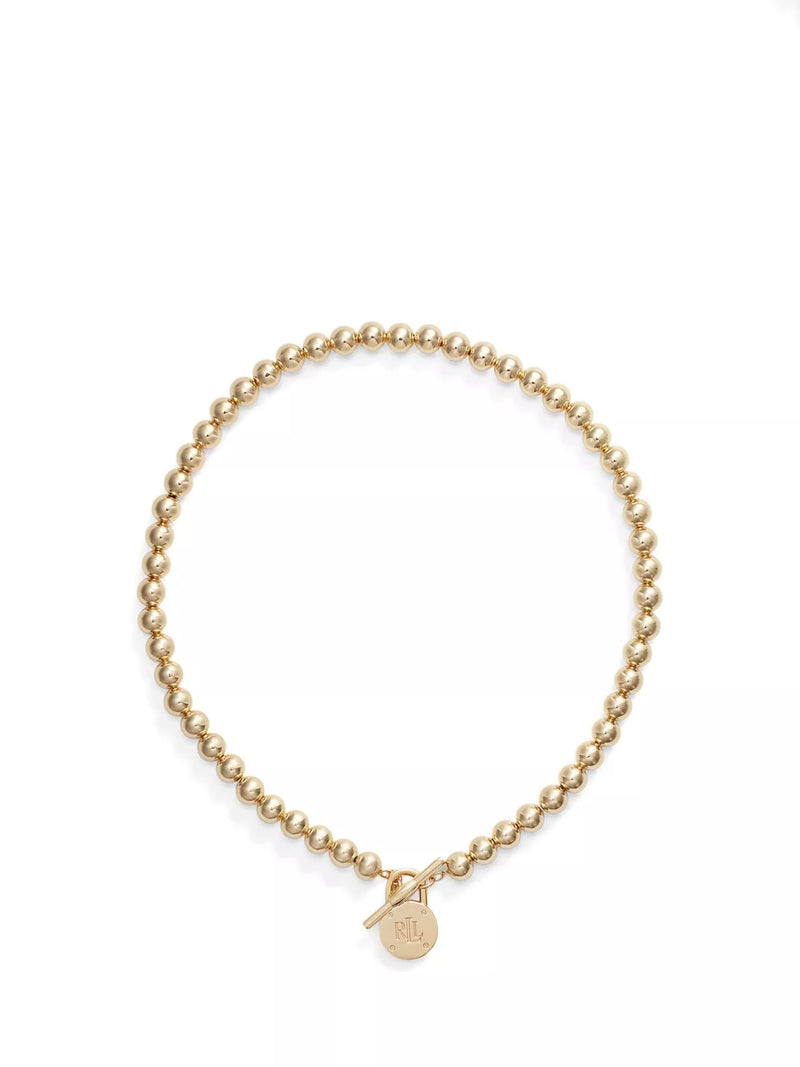 Ralph Lauren gold beaded collar necklace - British product