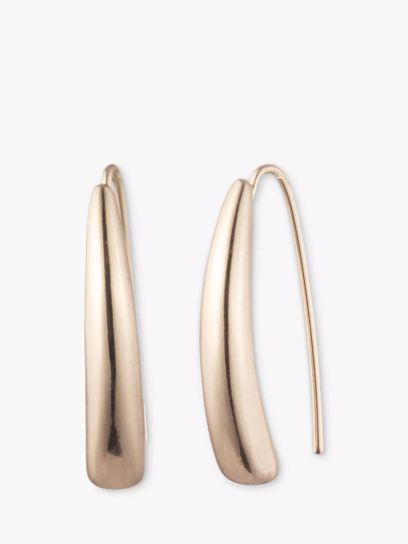 Ralph Lauren gold threader earrings 2.5cm drop, UK version