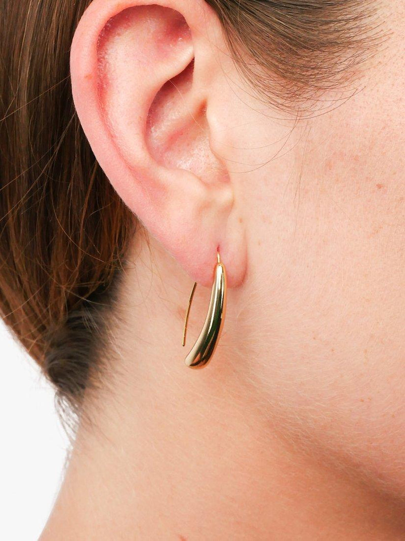 Ralph Lauren gold threader earrings 2.5cm drop, UK version