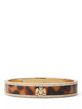 John Lewis Lauren Ralph Lauren Crystal & Tort Crest Bangle Bracelet, Tortoise- Buy online at McGrocer